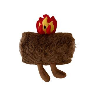 Giggle Scape Campfire Plush Stuffed Toy Brown Red 7"